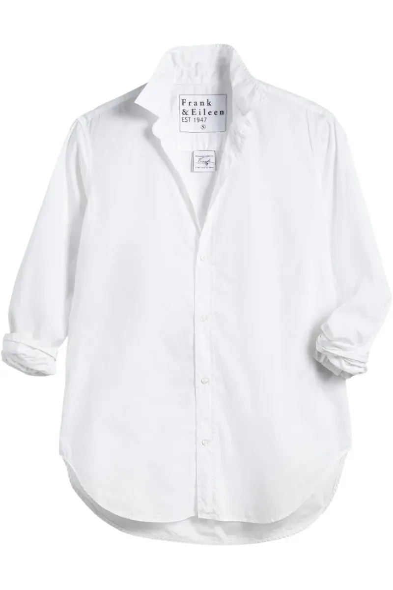 Frank & Eileen Frank Poplin Button Down in White^ Tops