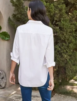 Frank & Eileen Frank Poplin Button Down in White^ Tops