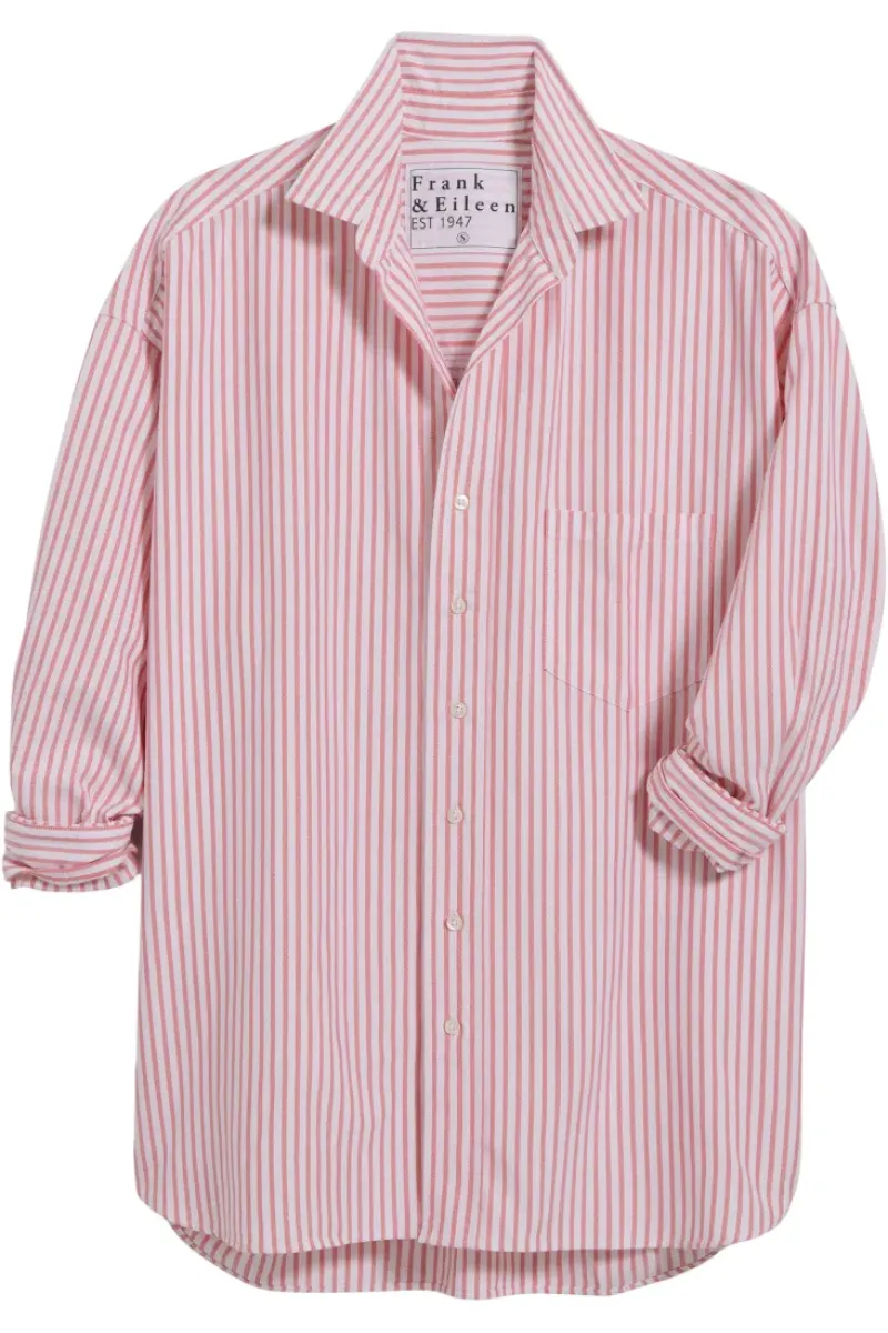 Frank & Eileen Shirley Oversized Button Up Shirt in^ Tops