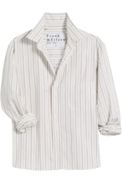 Frank & Eileen Silviio Untuckable Button Up in^ Tops