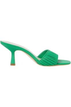Loeffler Randall Naima Gathered Band Heel in Green^ Shoes