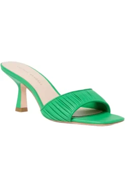 Loeffler Randall Naima Gathered Band Heel in Green^ Shoes