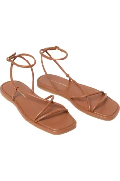 Loeffler Randall Noor Leather Flat Sandal in Timber^ Shoes