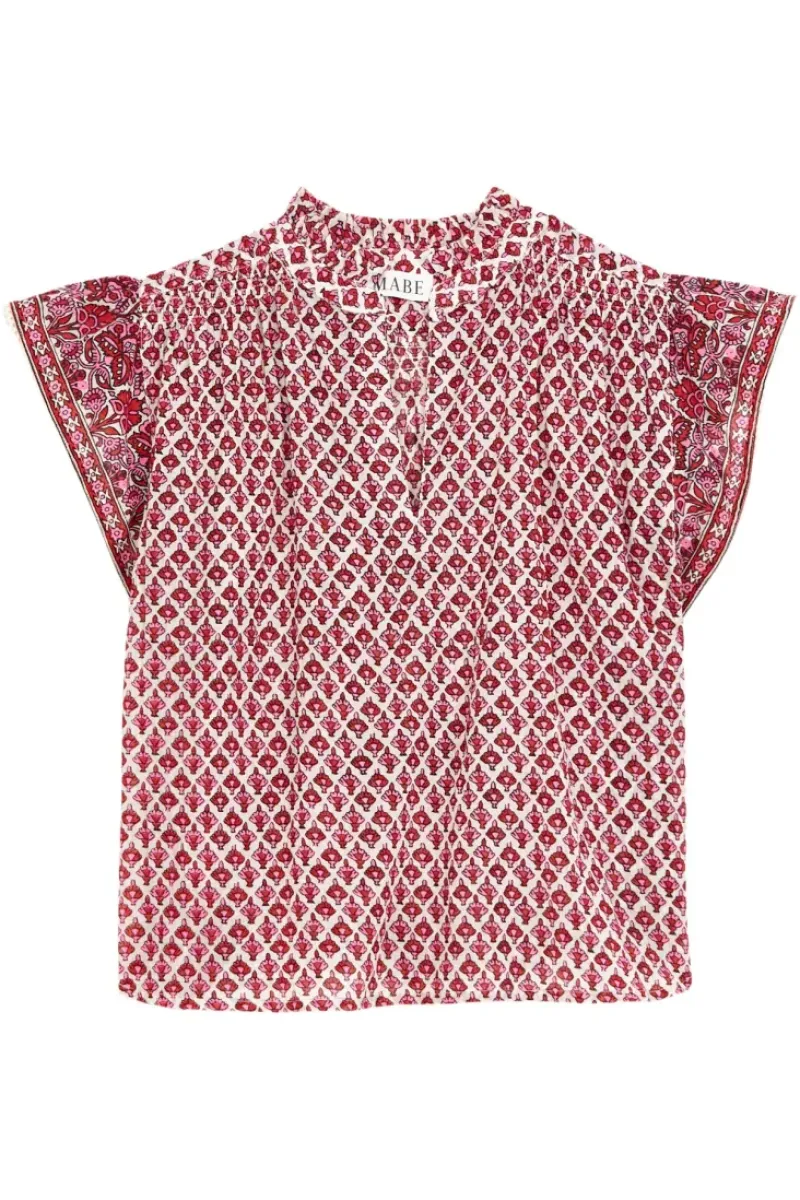 M.A.B.E. Viti Short Sleeve Top in^ Tops