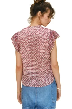 M.A.B.E. Viti Short Sleeve Top in^ Tops