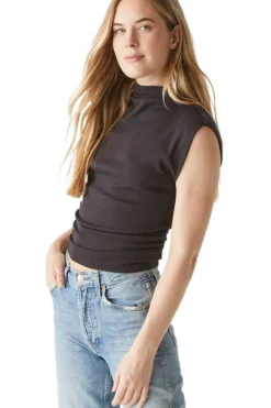 MICHAEL STARS Amara Power Shoulder Tank in^ Tops