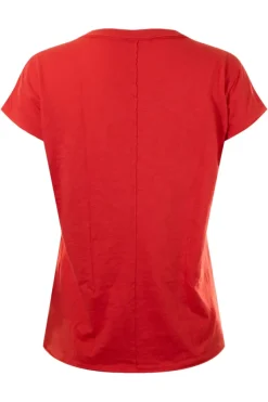 MICHAEL STARS Baxter V-neck Raw Edge Tee^ Tops