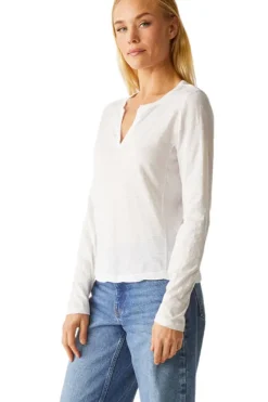 MICHAEL STARS Hailie Rib Mixed Tee^ Tops