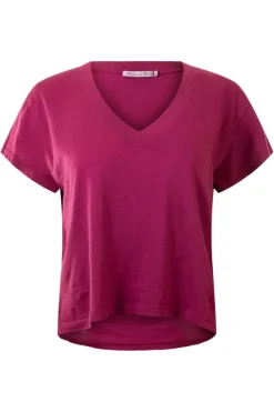 MICHAEL STARS Harlan Cropped V-Neck Tee^ Tops