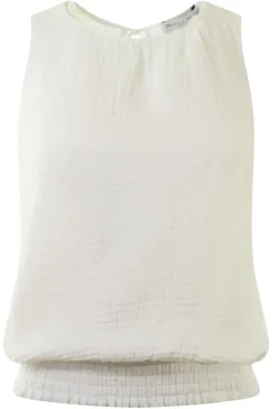 MICHAEL STARS Janelle Tie Neck Tank in White^ Tops