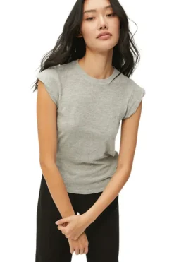 MICHAEL STARS Joey Power Shoulder Tee^ Tops