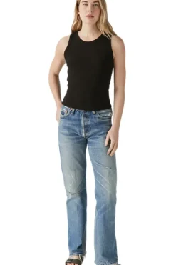 MICHAEL STARS Kendall Cropped Tank in Black^ Tops