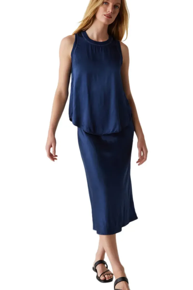MICHAEL STARS Leila Bias Cut Skirt in Nocturnal^ Pants, Shorts, & Skirts