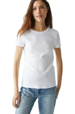 MICHAEL STARS Lexy Cap Sleeve Crew^ Tops