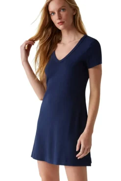 MICHAEL STARS Liza V-neck Mini Swing Dress in^ Dresses & Jumpsuits