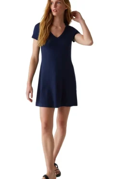 MICHAEL STARS Liza V-neck Mini Swing Dress in^ Dresses & Jumpsuits