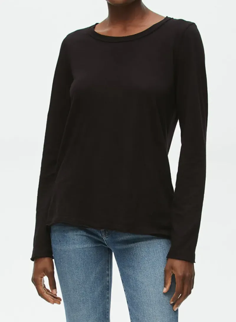 MICHAEL STARS Long Sleeve Hanson Crewneck T-shirt^ Tops