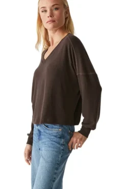 MICHAEL STARS Vic Relaxed V-neck Pullover in^ Tops