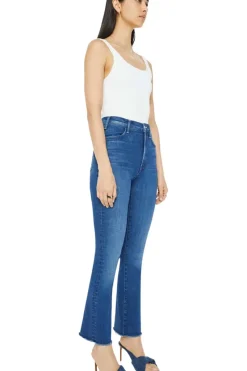Mother Denim Hustler Flood Fray in^ Denim