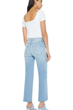 Mother Denim Kick It Ankle Fray in ?^ Denim