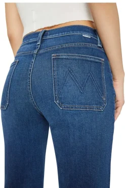 Mother Denim Lil Patch Pocket Rambler Zip in ng^ Denim