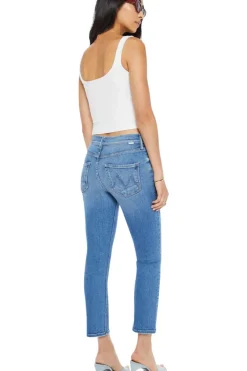 Mother Denim Mid Rise Dazzler Crop in Ready, Set, Go^ Denim