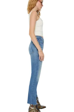 Mother Denim Mid Rise Rider Flood in^ Denim