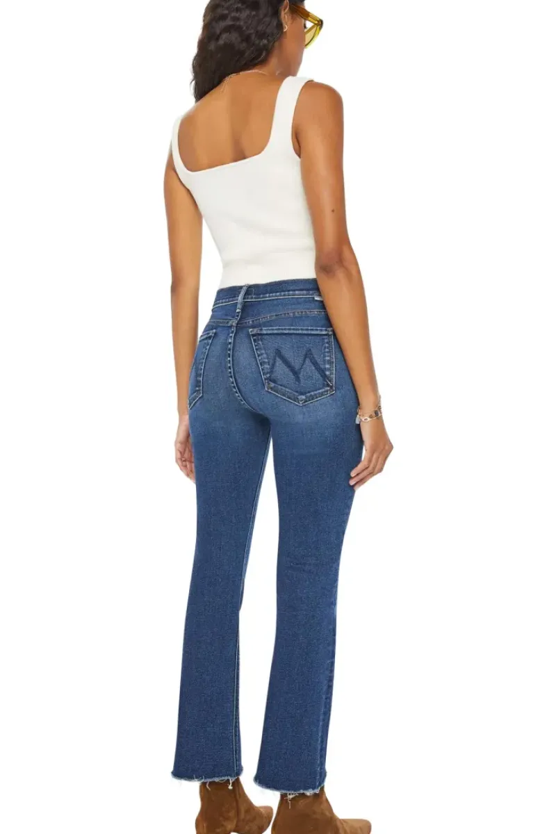 Mother Denim Outsider Ankle Fray in^ Denim