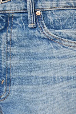 Mother Denim Outsider Flood Fray in^ Denim