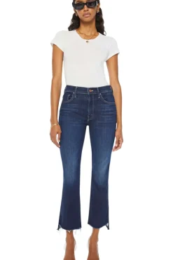 Mother Denim The Insider Crop Step Fray in^ Denim