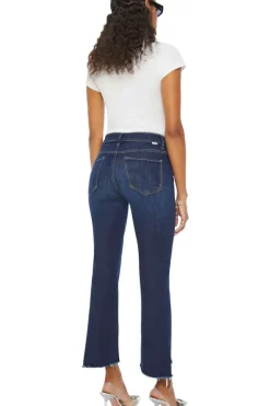 Mother Denim The Insider Crop Step Fray in^ Denim