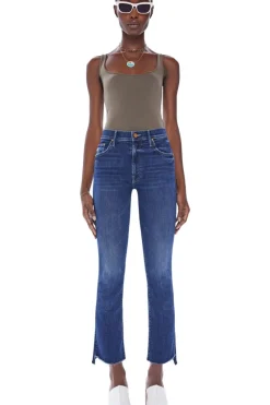 Mother Denim The Insider Crop Step Fray in^ Denim