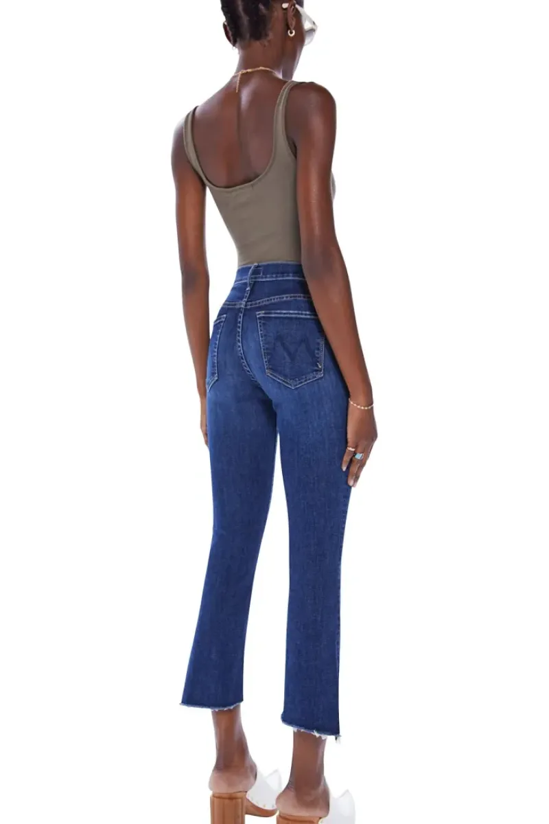 Mother Denim The Insider Crop Step Fray in^ Denim