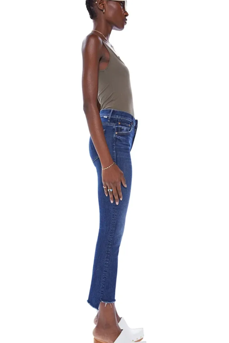 Mother Denim The Insider Crop Step Fray in^ Denim