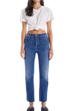 Mother Denim The Tomcat Ankle Fray in^ Denim