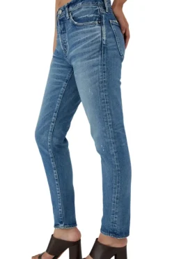 Moussy Denim Avenal Tapered Jeans in^ Denim