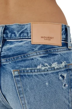 Moussy Denim Bostonia Straight Leg in^ Denim