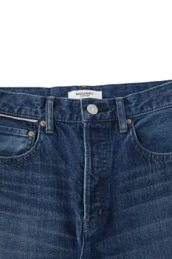 Moussy Denim Corcoran Wide Straight Leg Jeans in^ Denim