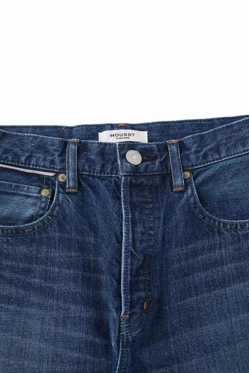 Moussy Denim Corcoran Wide Straight Leg Jeans in^ Denim