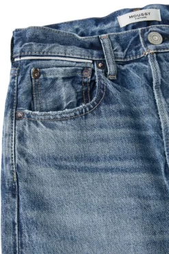 Moussy Denim Esplen Wide Straight Jeans in^ Denim