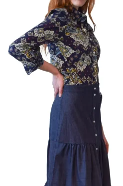 Never A Wallflower Snap Button Down Shirt in^ Tops
