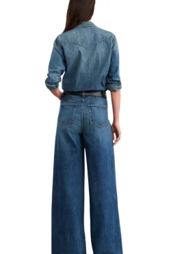 NILI LOTAN Rolland Jean in Summer Wash^ Denim