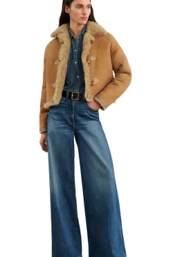 NILI LOTAN Rolland Jean in Summer Wash^ Denim