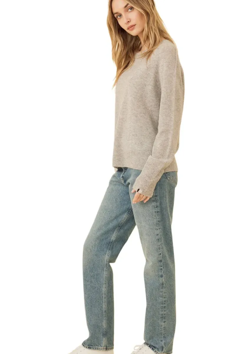 One Grey Day Sloane Cashmere Sweater in^ Sweaters
