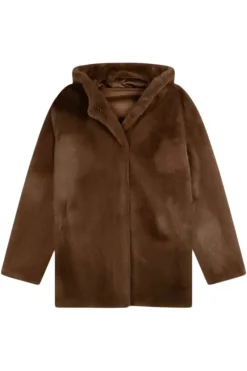 REPEAT Cashmere Faux Fur Coat in^ Blazers & Outerwear
