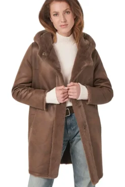 REPEAT Cashmere Faux Fur Coat in^ Blazers & Outerwear