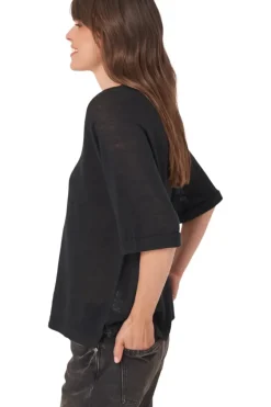 REPEAT Cashmere Linen V-neck Sweater in^ Sweaters