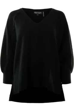 REPEAT Cashmere V-neck Whipstitch Sweater in^ Sweaters