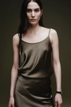 Saint Art Elliot Charmeuse Cami in^ Tops