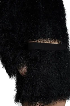Saint Art Greta Feather Top in Black^ Tops